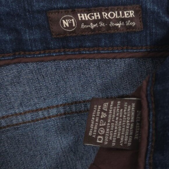 JACK OF SPADES High Rolles Jeans Men's 36x32 Comfort Fit Straight Leg - Picture 12 of 13